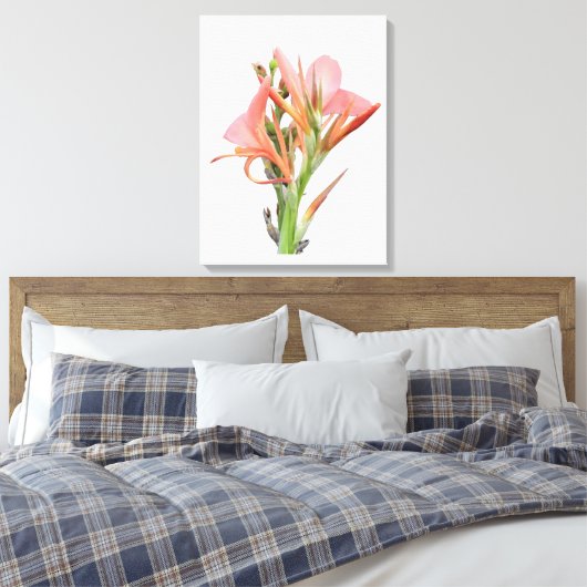 Lily Flower Canvas Afdruk (Insitu (Slaapkamer))
