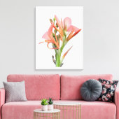 Lily Flower Canvas Afdruk (Insitu (Woonkamer))