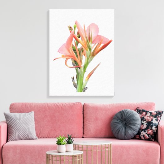 Lily Flower Canvas Afdruk (Insitu (Woonkamer))