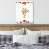 Lily Flower Canvas Afdruk (Insitu (Slaapkamer))
