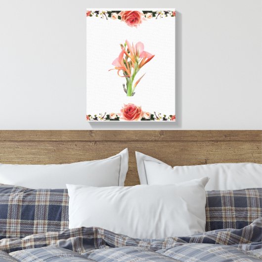 Lily Flower Canvas Afdruk (Insitu (Slaapkamer))