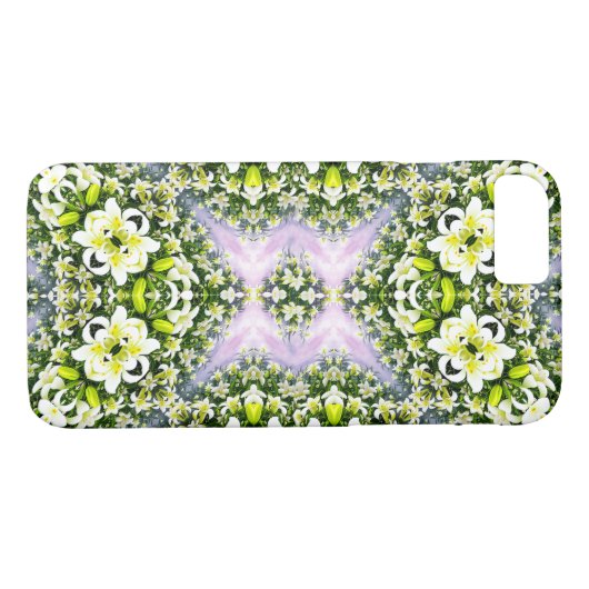 Lily Flower Design for iPhone/iPad case (Achterkant (Horizontaal))