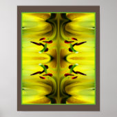Lily Flower Fantasy Abstract Poster (Voorkant)