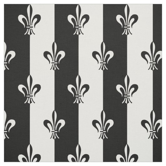 Lily Flower Fleur De Lis Pattern Stof (Swatch)
