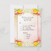 Lily Flower Garden RSVP w Entree Choice (Voorkant)