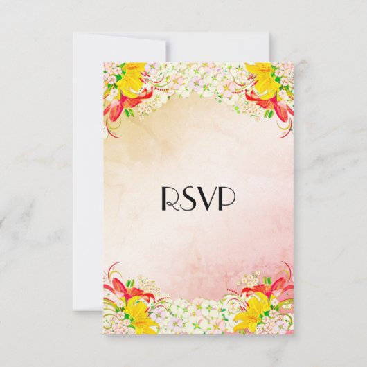 Lily Flower Garden RSVP w Entree Choice (Achterkant)