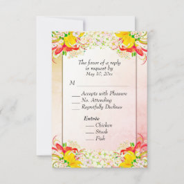 Lily Flower Garden RSVP w Entree Choice Kaartje