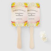 Lily Flower Garden Wedding Handwaaier (Voorkant en achterkant)