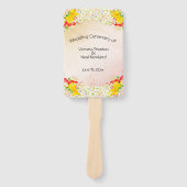 Lily Flower Garden Wedding Handwaaier (Voorkant)