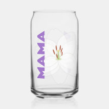 Lily Flower - gepersonaliseerde Mama Drinkware Gif