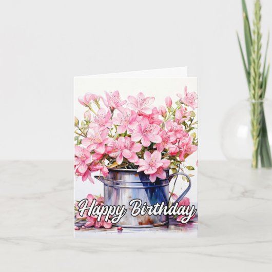 Lily Flower Illustratie Kaart (Voorkant)