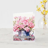 Lily Flower Illustratie Kaart (Gele Bloem)