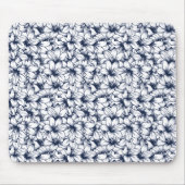 Lily Flower Ink Sketched Pattern Muismat (Voorkant)