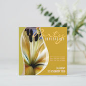 Lily Flower Party + All Occasion Invitation Kaart (Staand voorkant)