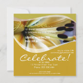 Lily Flower Party + All Occasion Invitation Kaart (Achterkant)