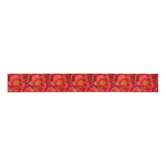 Lily Flower Photo Ribbon Grosgrain Lint (Voorkant)