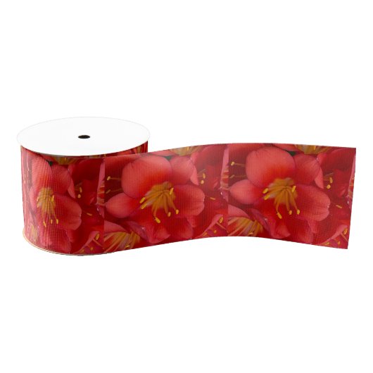 Lily Flower Photo Ribbon Grosgrain Lint (Spoel)