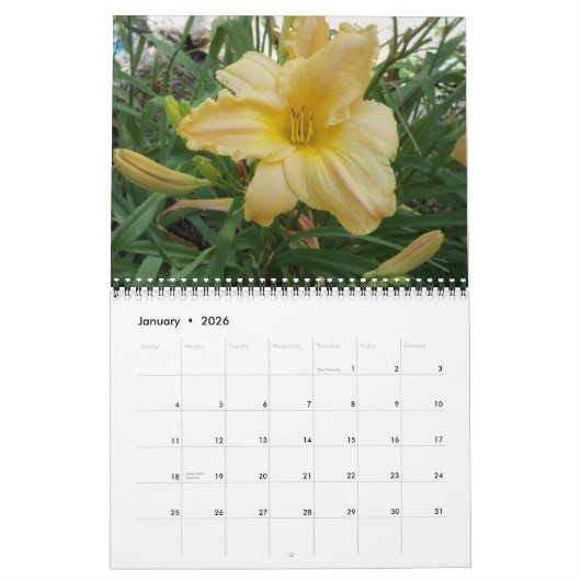 Lily Flower Photography Kalender (Jan 2026)