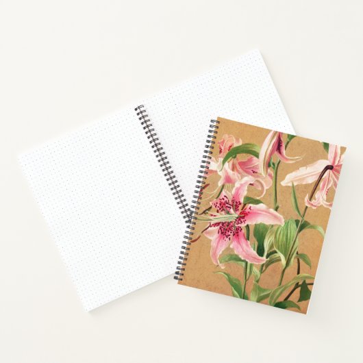 Lily Flower Print Bullet Journal groot jaar blanco Notitieboek (Binnen)