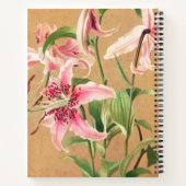 Lily Flower Print Bullet Journal groot jaar blanco Notitieboek (Achterkant)