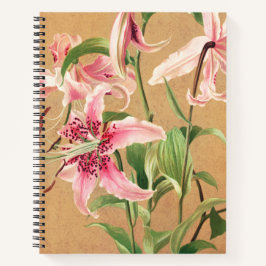 Lily Flower Print Bullet Journal groot jaar blanco Notitieboek