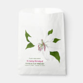 Lily Flower Seed Packet Funeral Memorial Bedankzakje (Voorkant)