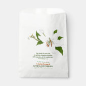 Lily Flower Seed Packet Funeral Memorial Bedankzakje (Voorkant)