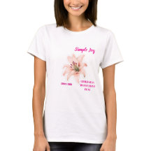 Lily Flower T-Shirt – Esthetisch bloemontwerp