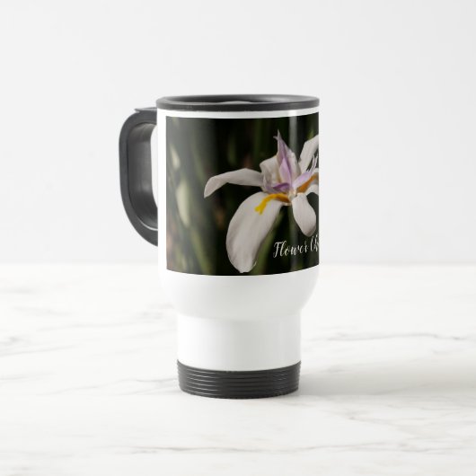 Lily Flower Travel Mug Reisbeker (Voorkant links)
