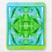 Lily Flowers Abstracte kleuren gepersonaliseerd Muismat (Voorkant)