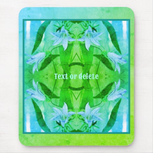 Lily Flowers Abstracte kleuren gepersonaliseerd Muismat (Voorkant)