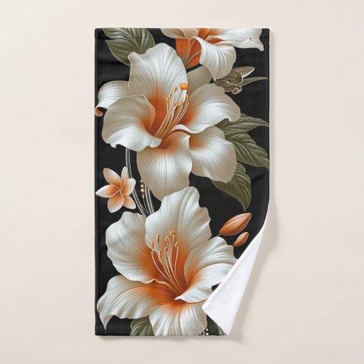Lily Flowers Bad Handdoek (Handdoek)