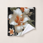 Lily Flowers Bad Handdoek (Wasdoekje)