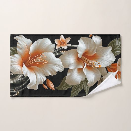 Lily Flowers Bad Handdoek (Handdoek)