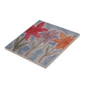Lily Flowers Ceramic Tile Tegeltje (Zijkant)