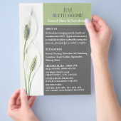 Lily Flowers, Funeral Home, Directors Flyer (Hand)