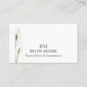 Lily Flowers, Funeral Home, Directors Visitekaartje (Voorkant)