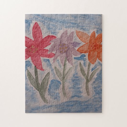 Lily Flowers Jigzaag Puzzle Legpuzzel (Verticaal)