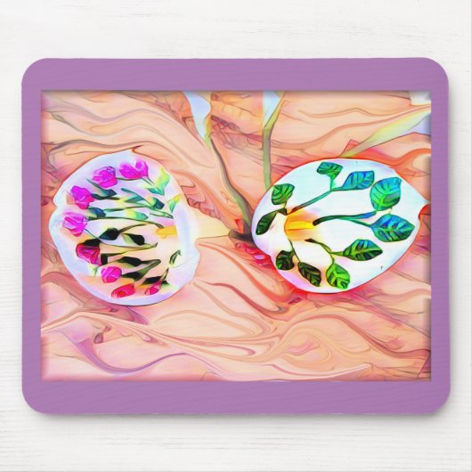 Lily Flowers Mousepad Muismat (Voorkant)