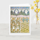 Lily Flowers of Art Nouveau Style, Mucha Kaart (Gele Bloem)