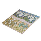 Lily Flowers of Art Nouveau Style, Mucha Tegeltje (Zijkant)