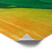 Lily Flowers Palm Leaf, Spring Floral Art Painting Poster (Hoek)