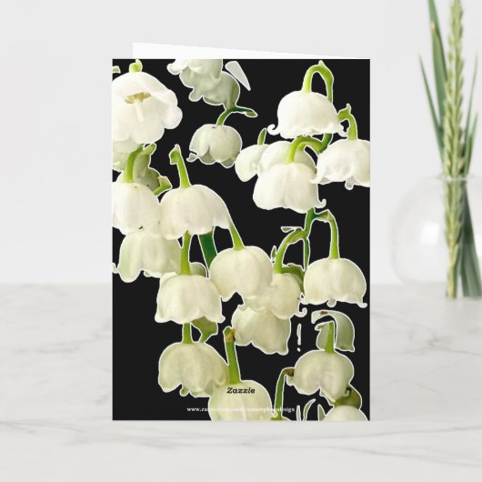 LILY FLOWERS PHOTO BIRTHDAY CARD KAART (Achterkant)