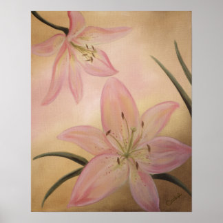 Lily Flowers Poster