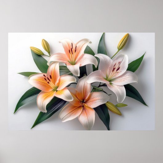 Lily Flowers Poster (Voorkant)