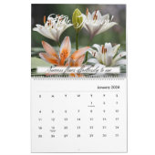 Lily Flowers Tijger Lily Calla Roze Lelies Kalender (Jan 2026)