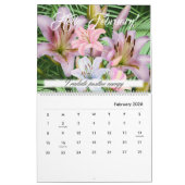 Lily Flowers Tijger Lily Calla Roze Lelies Kalender (Feb 2026)