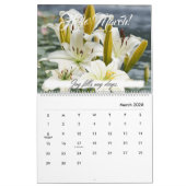 Lily Flowers Tijger Lily Calla Roze Lelies Kalender (Mar 2026)