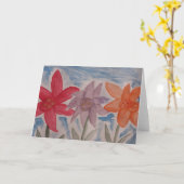 Lily Flowers Wenskaart Kaart (Gele Bloem)