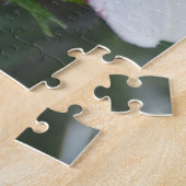 Lily Flowers White Maroon Botanische Fotografie Legpuzzel (Zijkant)